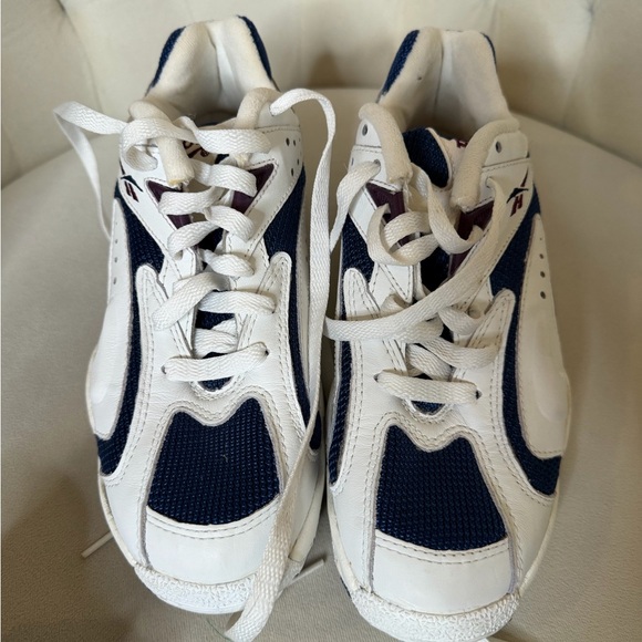 Vintage Reebok “Dad” Sneakers White And Blue. Old School Retro Casual. Women’s 7 - Picture 6 of 8